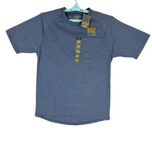 Ariat Rebar Men's Short Sleeve Crew Neck Navy Heather T-Shirt Size‎ Large NWT